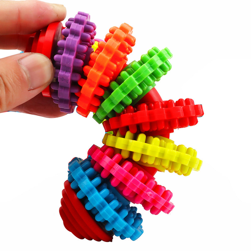 Brinquedo giratório colorido para molares de cão