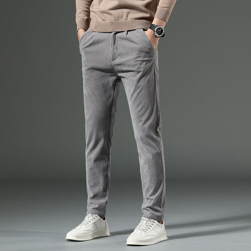 New Korean Style Fashion Elastic Casual Long Pants Men's Pants Spring And Autumn New Men's Jeans Slim Fit Skinny