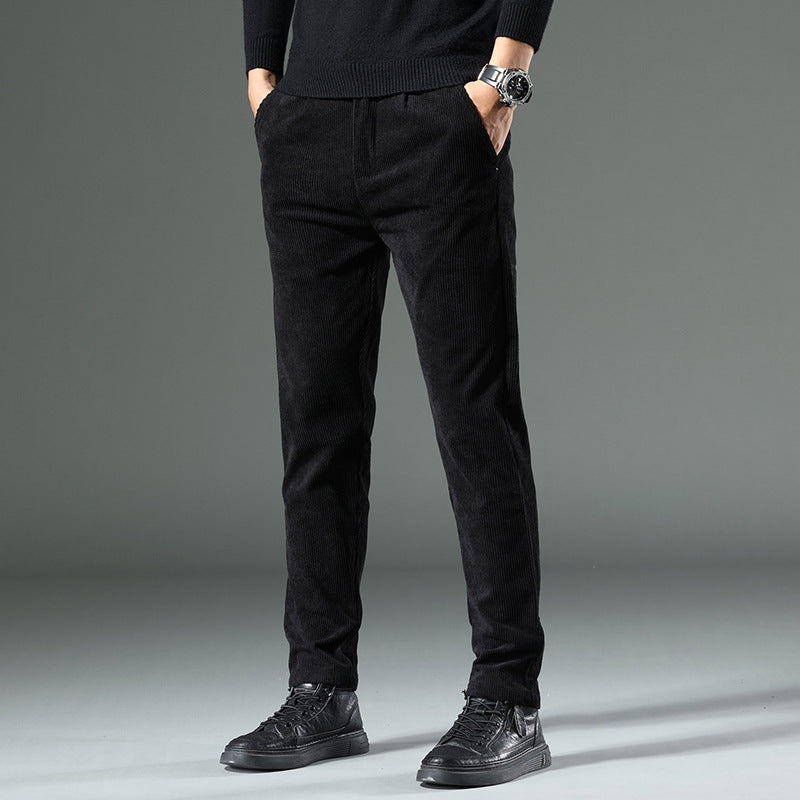 New Korean Style Fashion Elastic Casual Long Pants Men's Pants Spring And Autumn New Men's Jeans Slim Fit Skinny