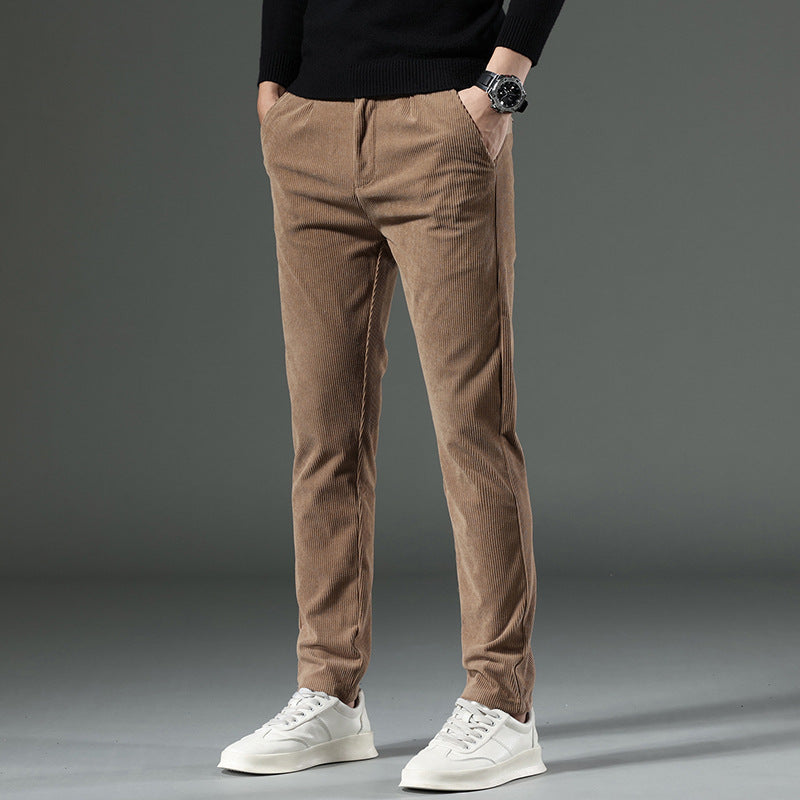 New Korean Style Fashion Elastic Casual Long Pants Men's Pants Spring And Autumn New Men's Jeans Slim Fit Skinny