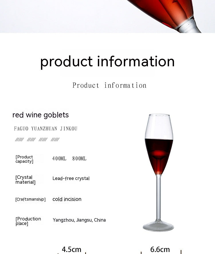 Creative Borosilicate Glass Diamonds Red Wine Glass Champagne Goblet