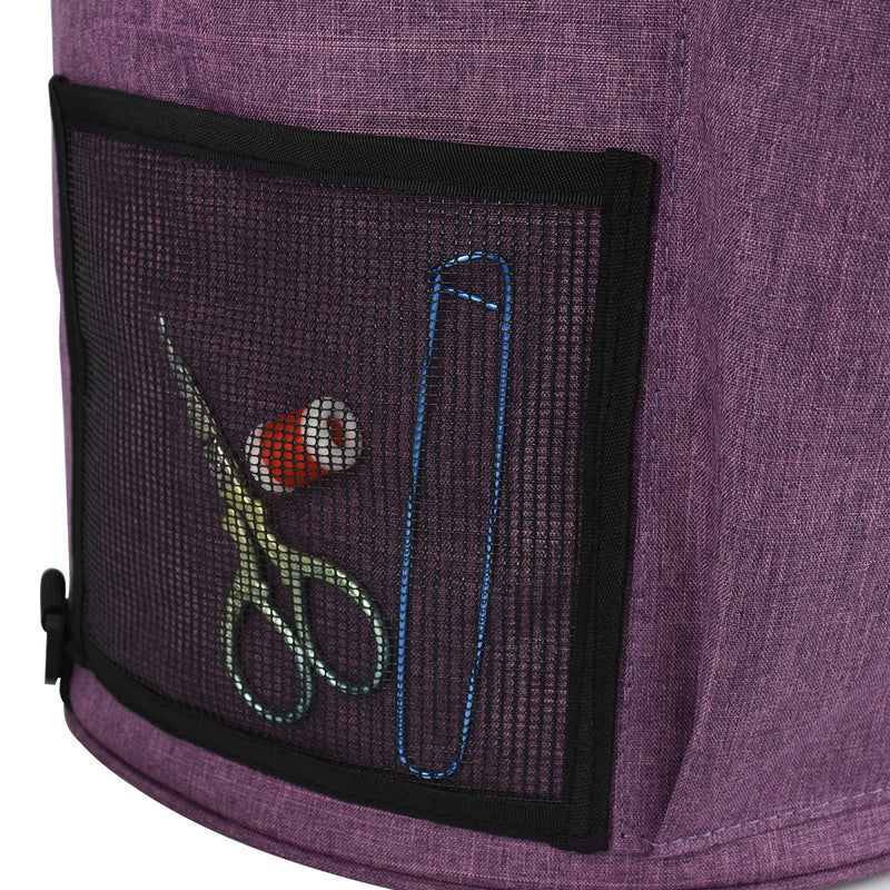 Purple Wool Storage Drum Bag