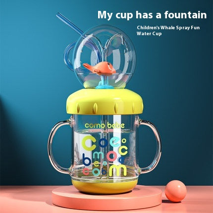 Children's Fun Whale Diving Fountain Cup
