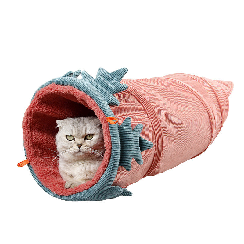 Kreatives Obst Lustiges Haustier Katzen Tunnel Spielzeug Welpen Frettchen Kaninchen Spiel Hundetunnel Röhren Spielzeugröhre