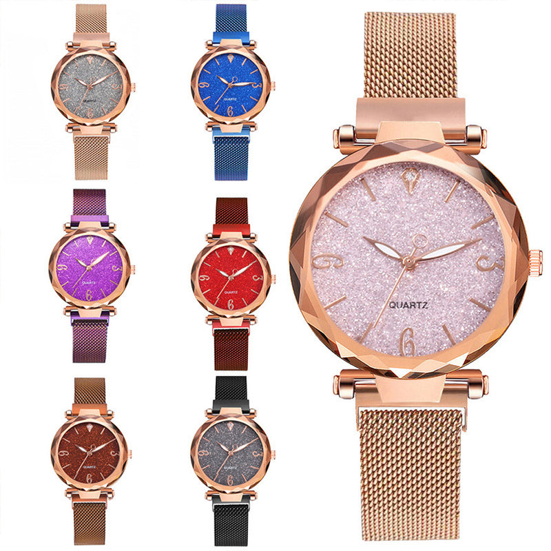 Female Gypsophila mesh belt watch