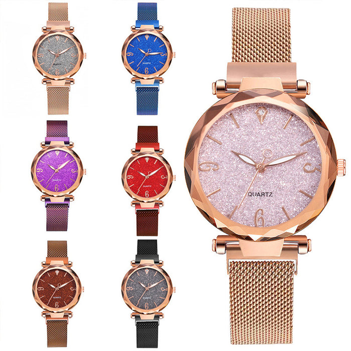 Female Gypsophila mesh belt watch