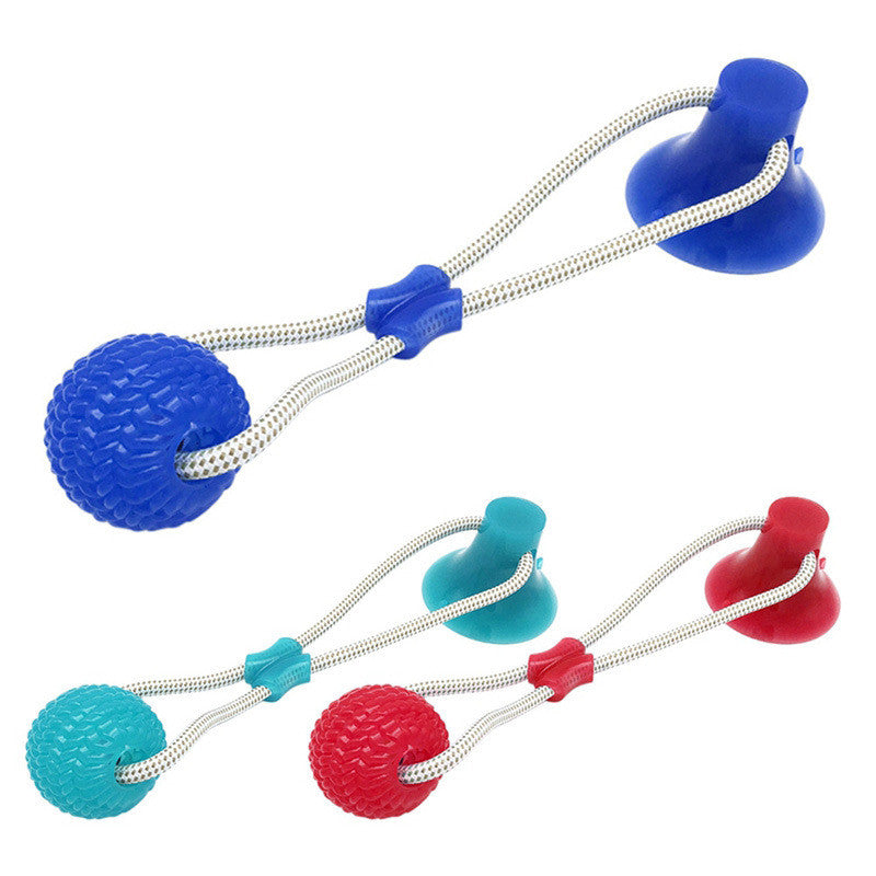 Brinquedo de molares com ventosa de borracha para cães