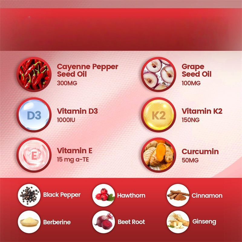 Grenzüberschreitende Cayennepfeffer-Vitamin-Softgels, 240 Stück, gefragter Vorrat