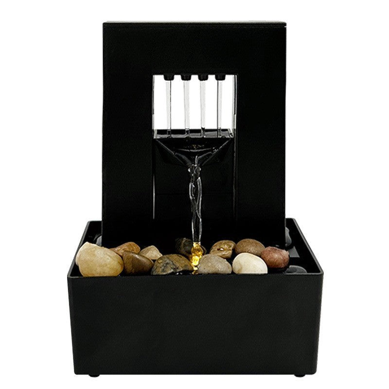 Wohnzimmer Heim-Schreibtisch kleiner Zimmerbrunnen Wasserspiel Dekoration