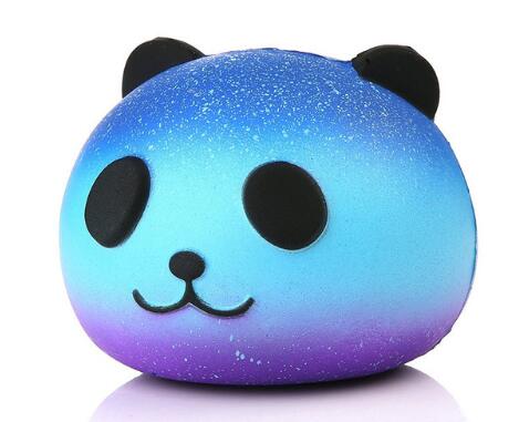 Decompression Vent Slow Rebound Star Panda Head PU  Simulation Toy