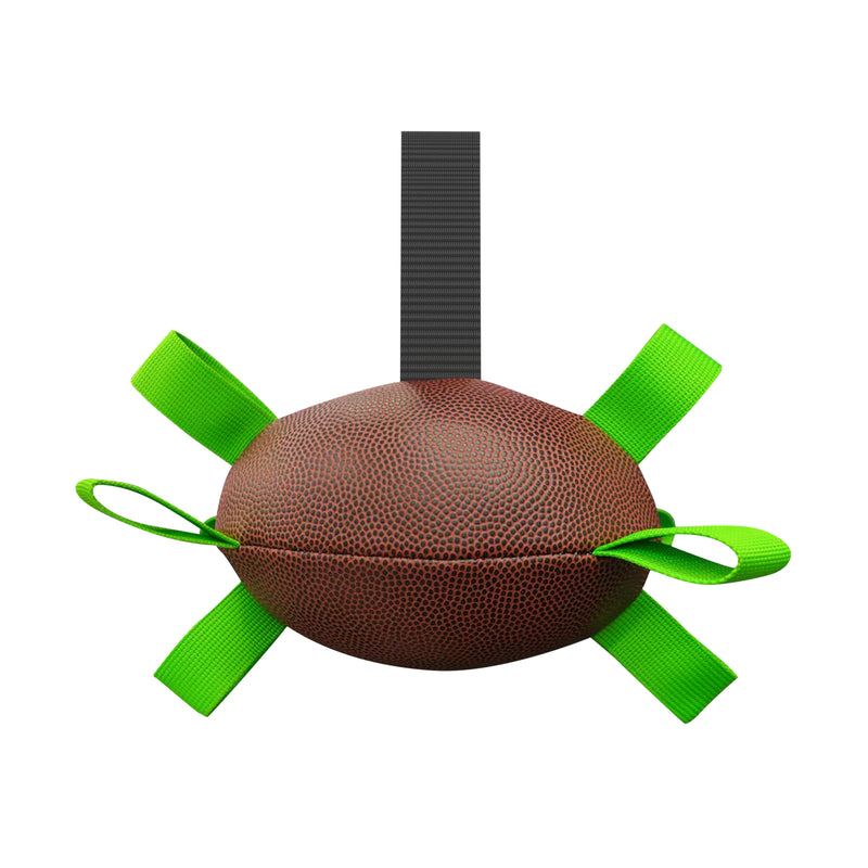 Brinquedo interativo de futebol para cães, bola de futebol inflada, brinquedo de treinamento para cães, borda externa, bolas de collie para cães grandes, suprimentos para animais de estimação