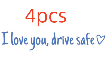 Safe Driving Waterproof Vinyl Bumper Stickers Car Universal Rearview Mirror Decorative Sticker