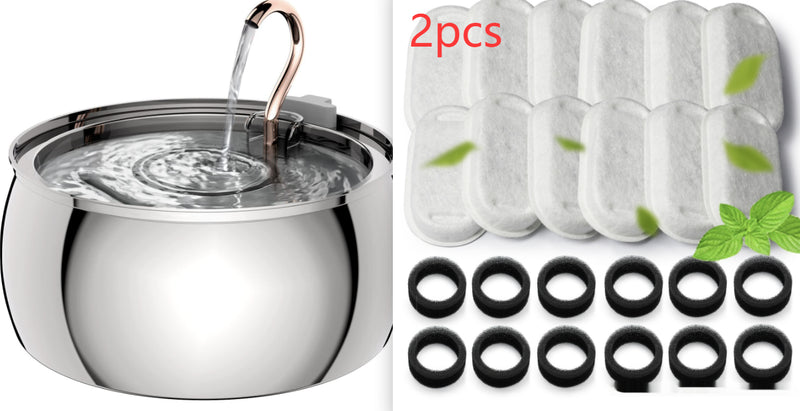 4L Copper Tube Gooseneck Stainless Steel Cat Dog Water Dispenser