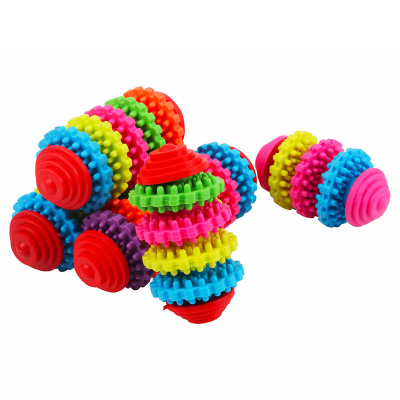 Brinquedo giratório colorido para molares de cão