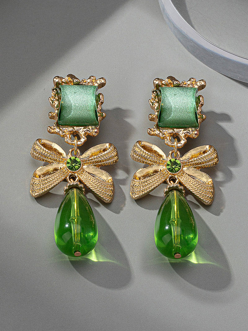 Black Bow Niche Design Graceful Earrings