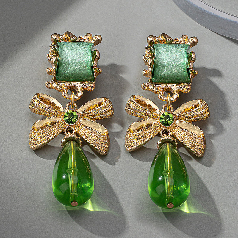 Black Bow Niche Design Graceful Earrings
