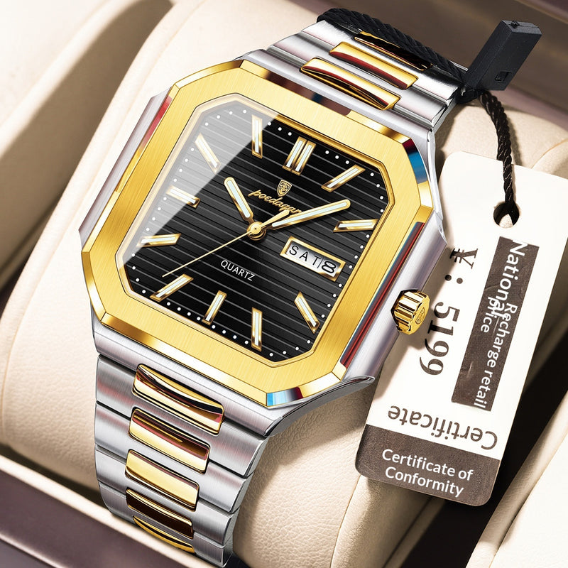 Waterproof Watch Fashionable Luminous Ultra-Thin Mens