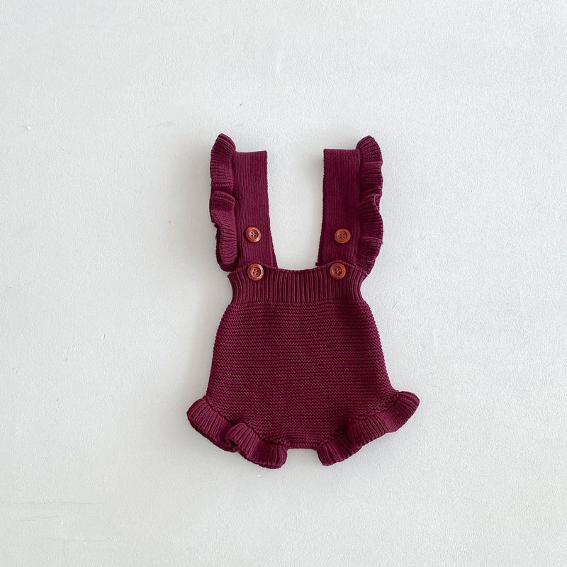 Girls' Fashion Personalized Ruffled Suspender Pants