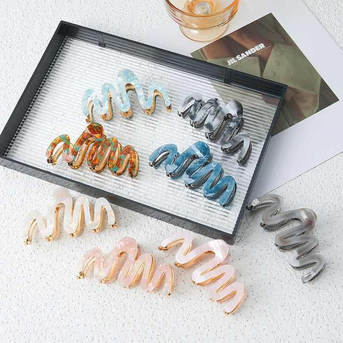 Acetic Acid Hair Claw Large Hair Clip Womens Headpiece