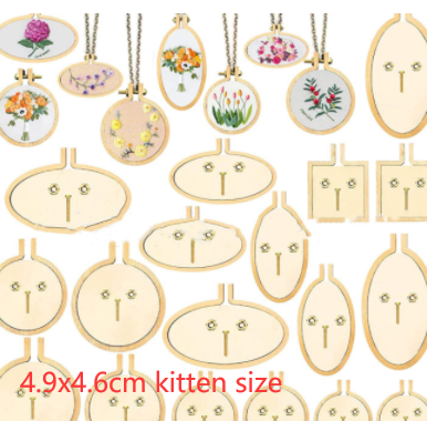Wooden Mini Embroidered Stretch Jewelry