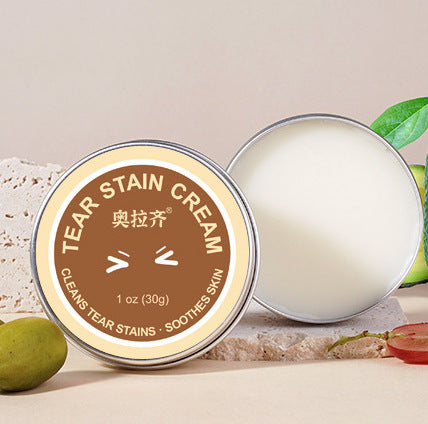 Bálsamo de limpeza suave e não irritante para remover manchas e secreções oculares em animais de estimação