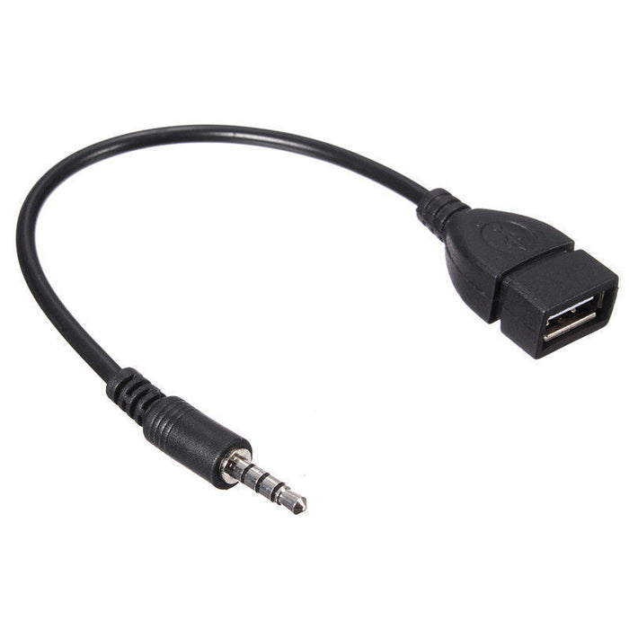 3.5 Male Audio Plug Car Navigation Audio AUX Adapter Cable Car MP3 Data Converter