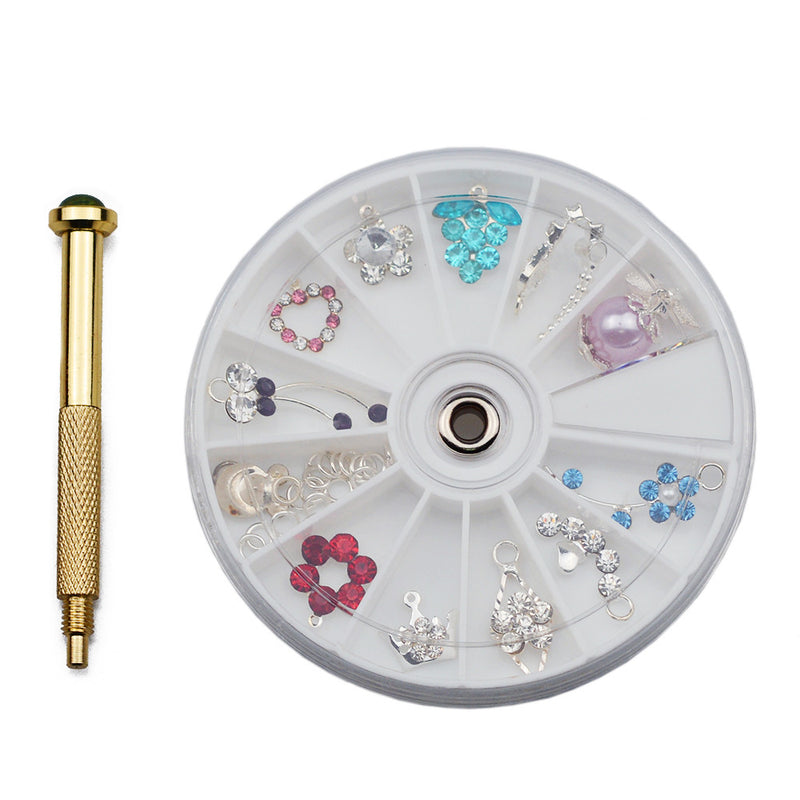 Ferramentas para Nail Art, Berbequim de Suspensão, Berbequim, Perfurador com Carregamento