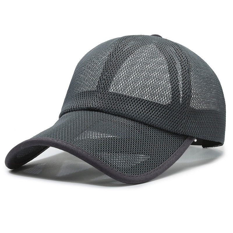 Atmungsaktive Unisex-Baseballkappe aus Netzstoff für Outdoor-Aktivitäten