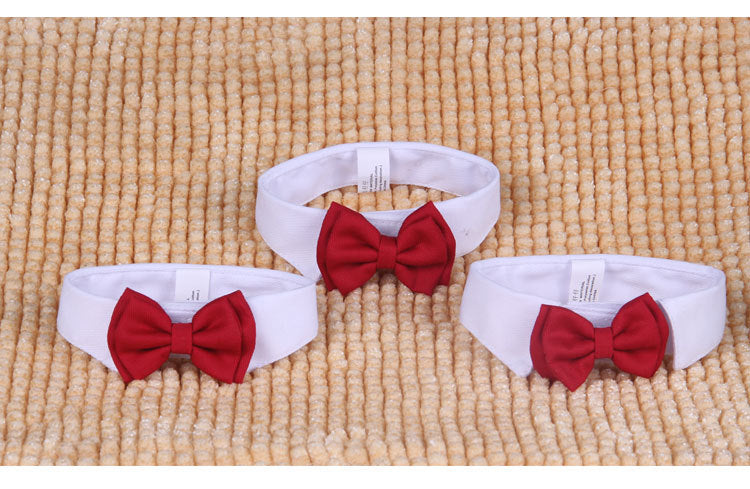 Fashion Pet Supplies Red Bow Cotton Tie