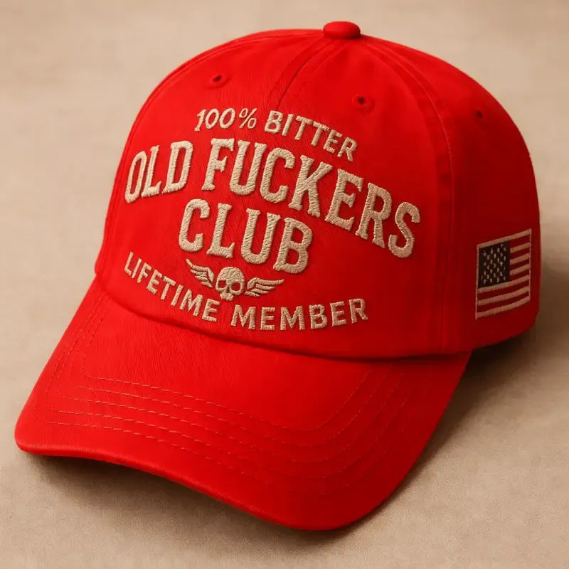 Vintage Baseballcap aus reiner Baumwolle mit Stickerei vom Old Guys Club