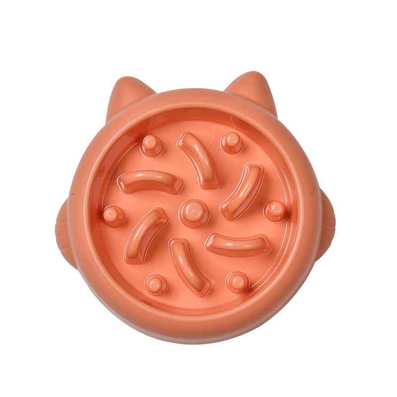 Cão de estimação gato alimentador lento tigelas anti asfixia alimentador lento prato tigela casa cão comer placa anti engolir tigela suprimentos