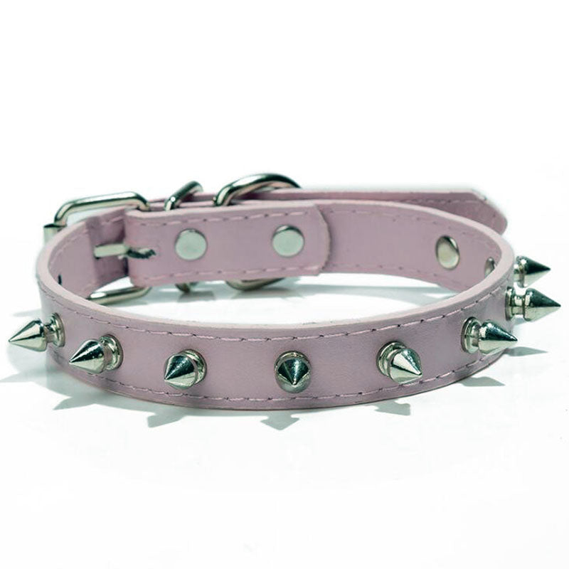 Haustier-Halsband aus mehrfarbigem PU-Leder