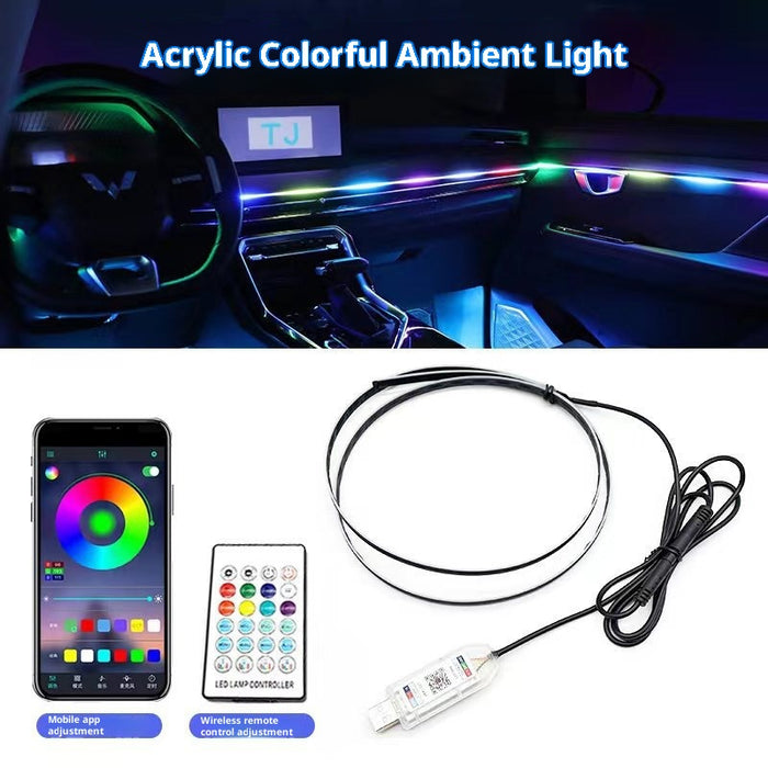 Magic Color Modified LED Acrylic Central Control Ambience Light USB Installation-free