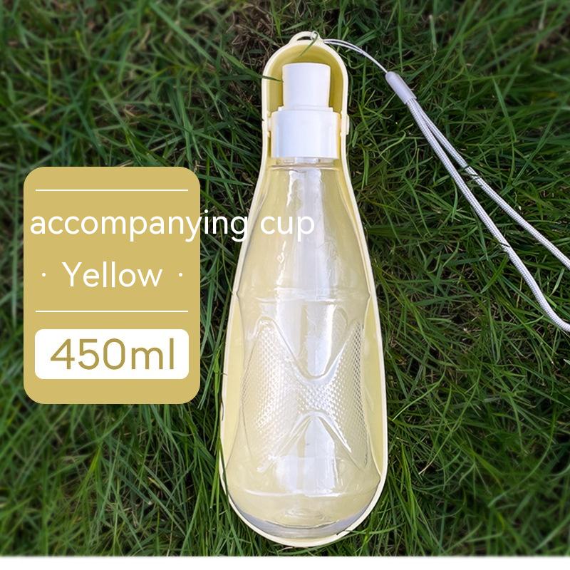 Copo de água para animais de estimação, portátil, dobrável, garrafa de água para cães, 550ml, grande capacidade, médio a grande, garrafa para beber