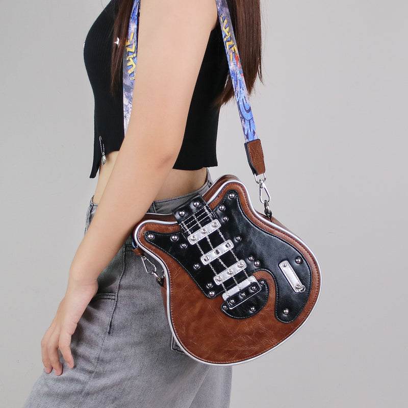 Personalisierte Fashion-Umhängetasche im Gitarren-Design für Damen