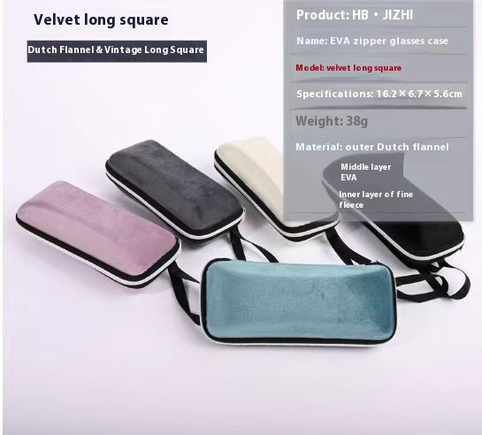 Large Sports Sunglasses Simple Zipper Creative Myopia Eye Case