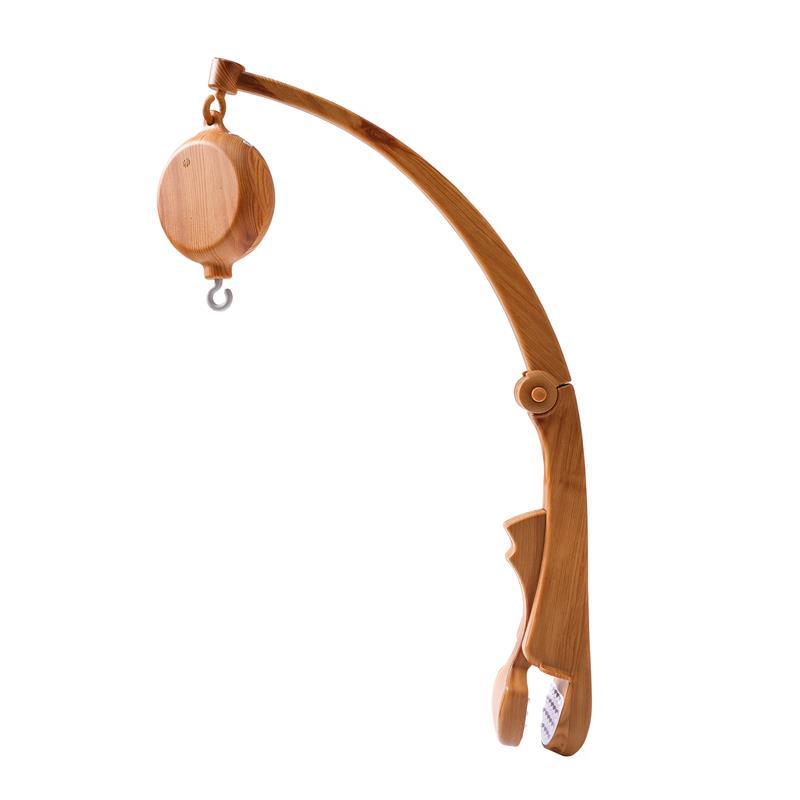 Newborn Wood Grain Bracket Music Box Bed Bell