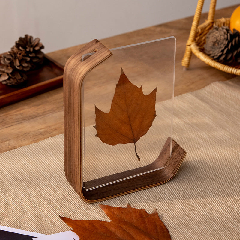 Desktop Desk Calendar With A Double-sided Acrylic Photo Frame