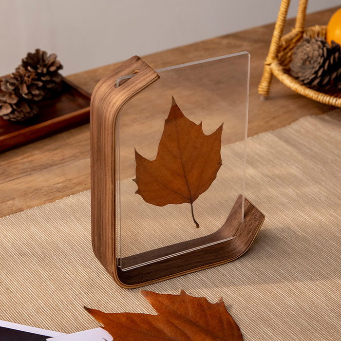 Desktop Desk Calendar With A Double-sided Acrylic Photo Frame