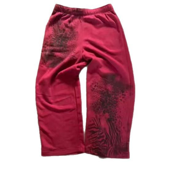 Lässige Herrenhose mit Leopardenmuster
