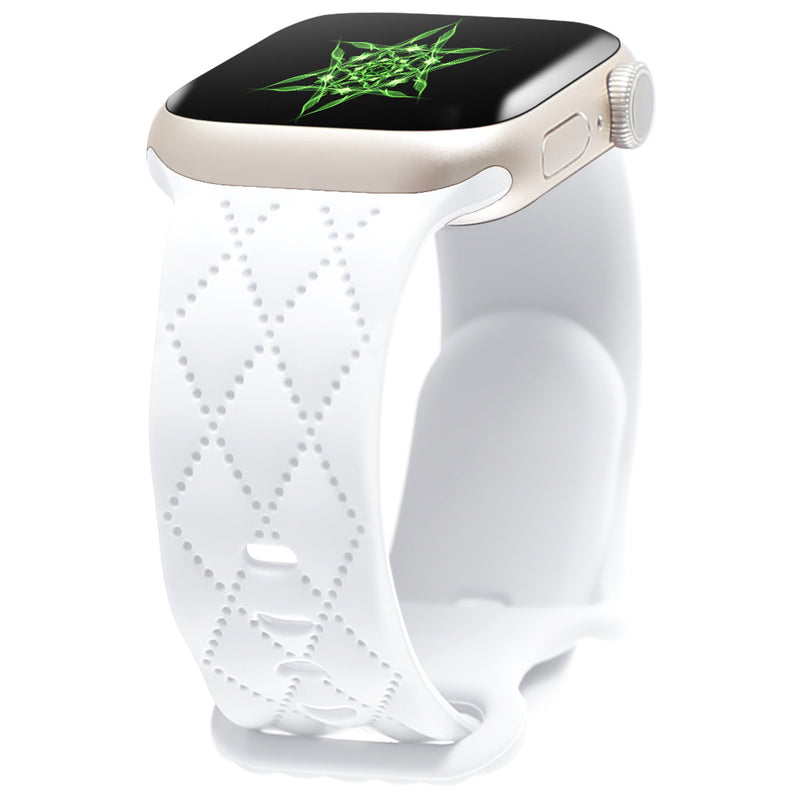For Watch S9 Texture IwatchS8ULTRAL Silicone Butterfly Buckle Strap