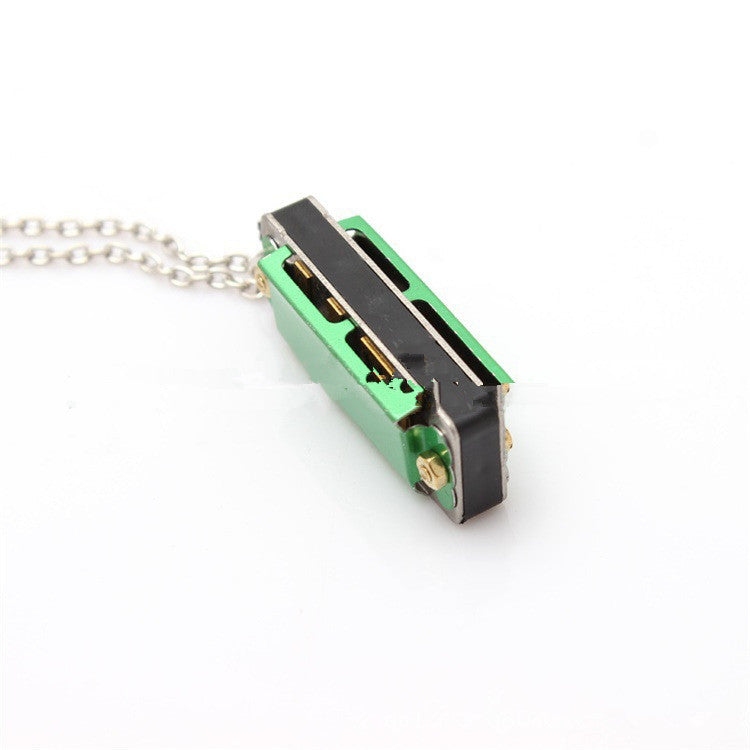 Mini harmonica necklace