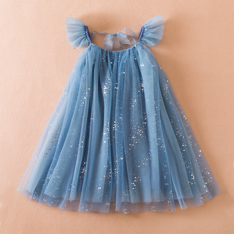 Vestido de Tule com Rede para Criança
