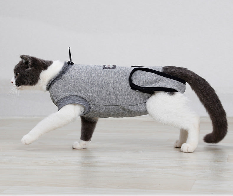Fato de recuperação pós-cirúrgica para gatos, vestuário de proteção para feridas e esterilização, artigos e acessórios para animais de estimação