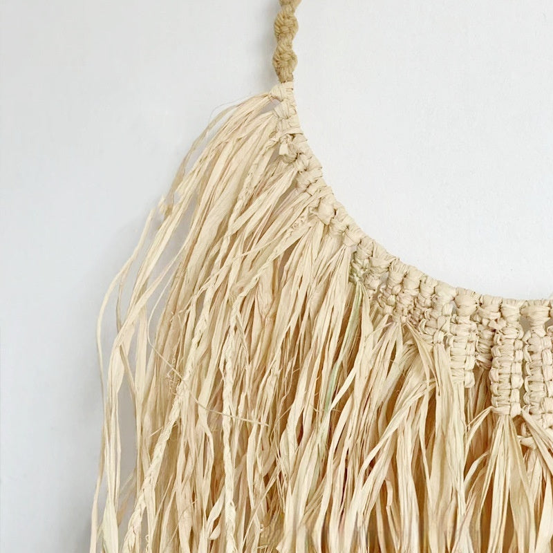 Decoração de Parede em Ráfia Tapeçaria Criativa de Estilo Vintage