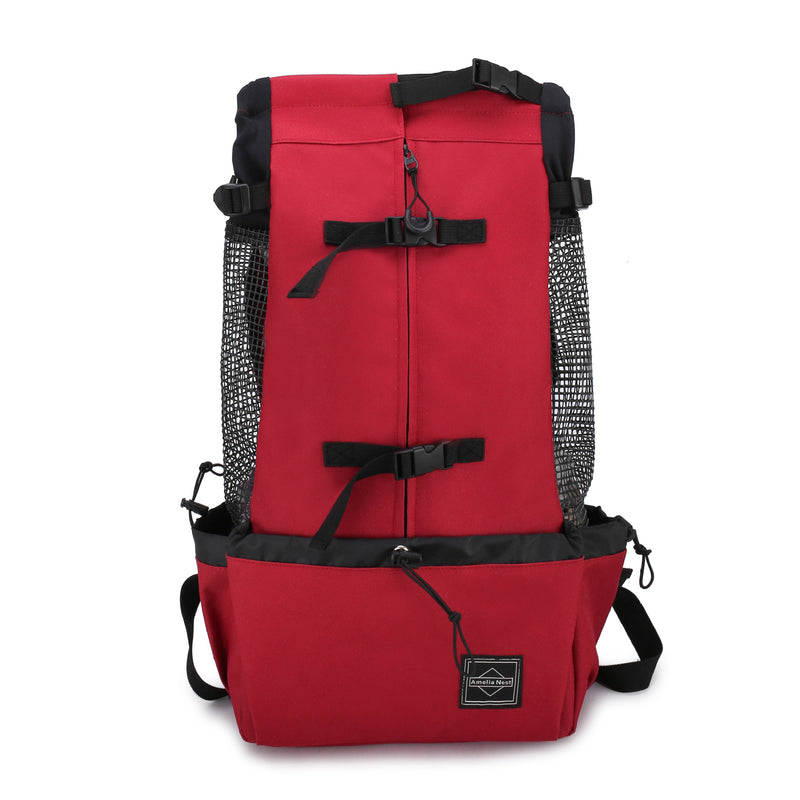 Mochila para animais de estimação exposta, ventilada, respirável e lavável