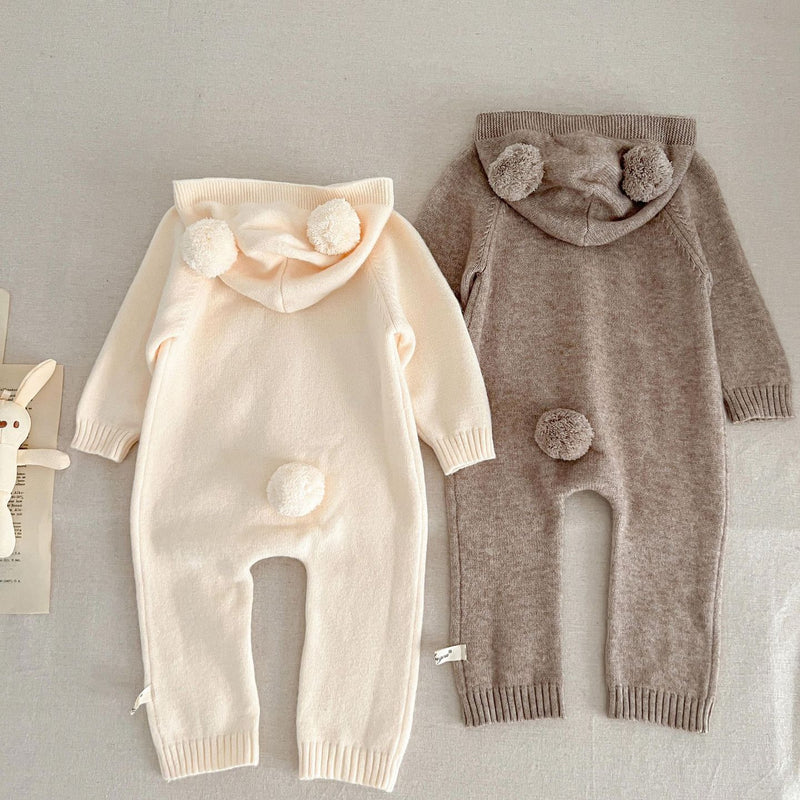 Fato de banho com capuz e orelhas de urso ou coelho estilo ocidental