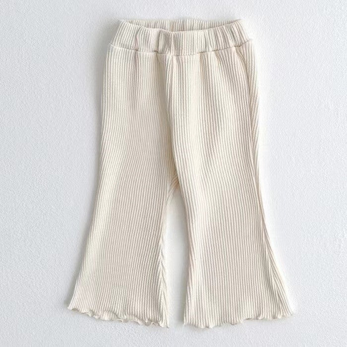Western Style Bell-bottom Pants Baby Girl Fungus