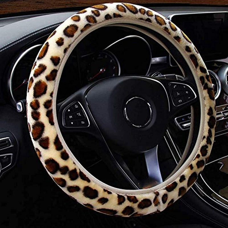 Winter Short Plush Warmth Steering Wheel Non Slip Cover