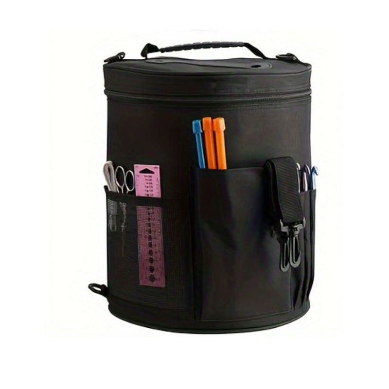 Purple Wool Storage Drum Bag